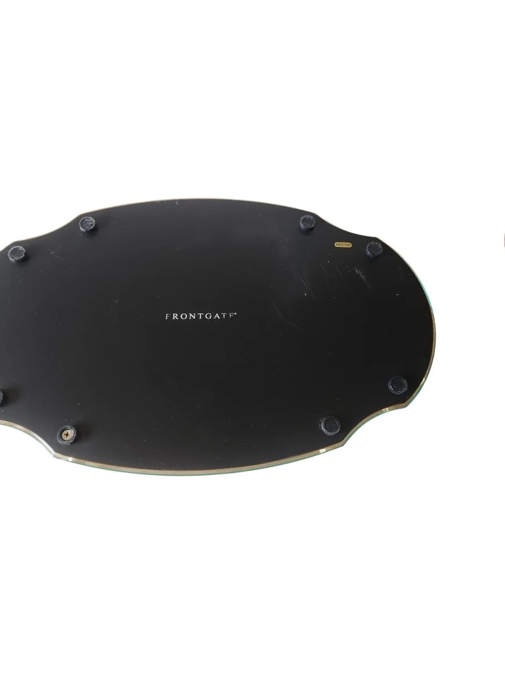 Vanity Mirror Tray with Brass Accents Regency Hollywood Style. Frontgate 15 X 9